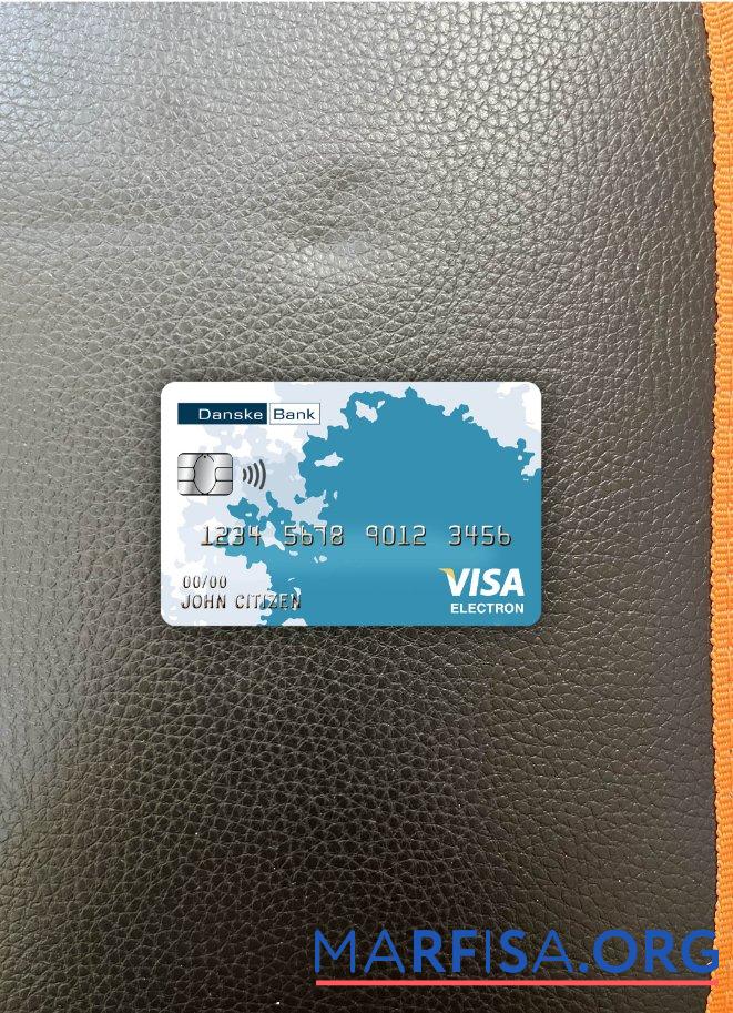 Downloadable Finland Danske bank visa electron card photolook front real example
